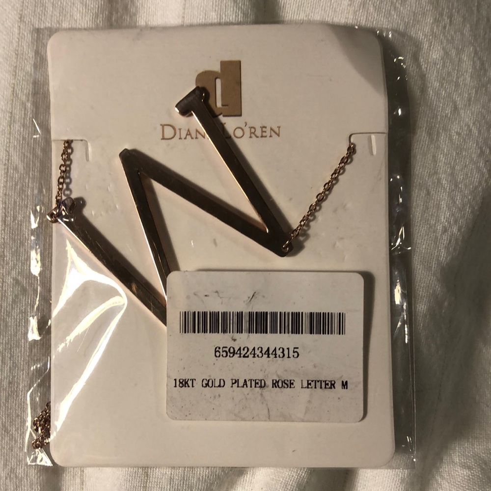 Letter M necklace